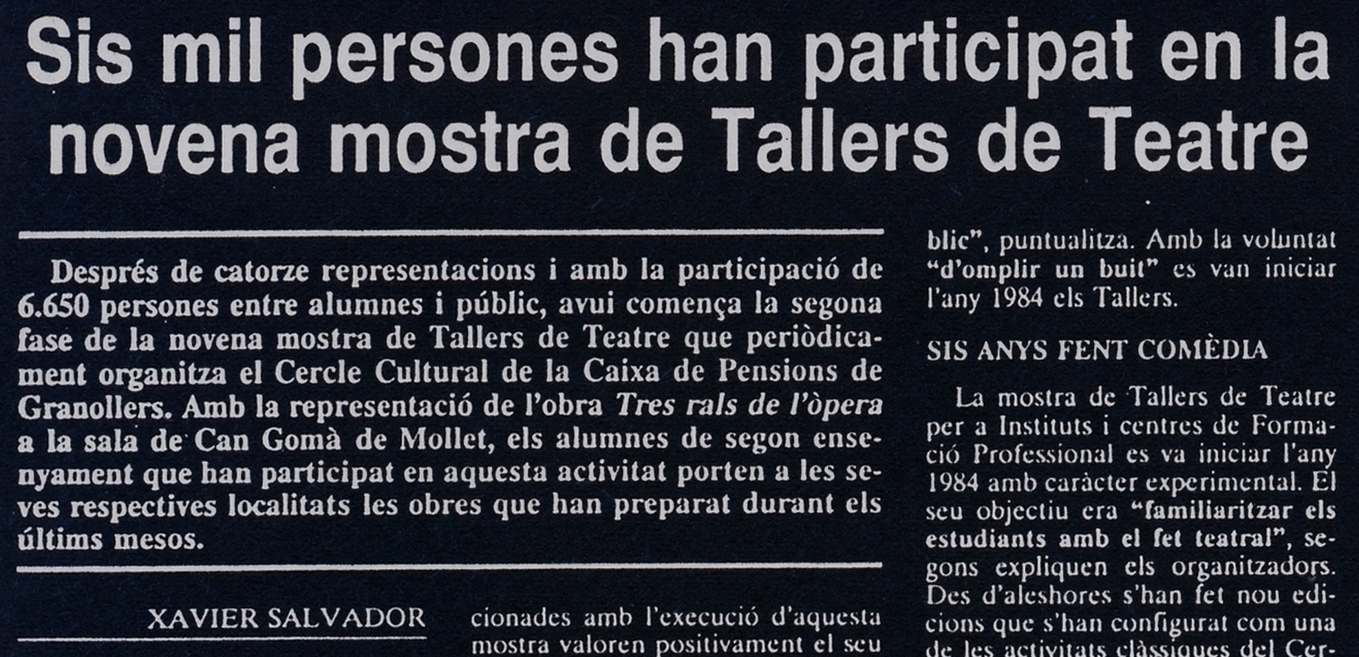 Imatge de l’arxiu de La Farinera